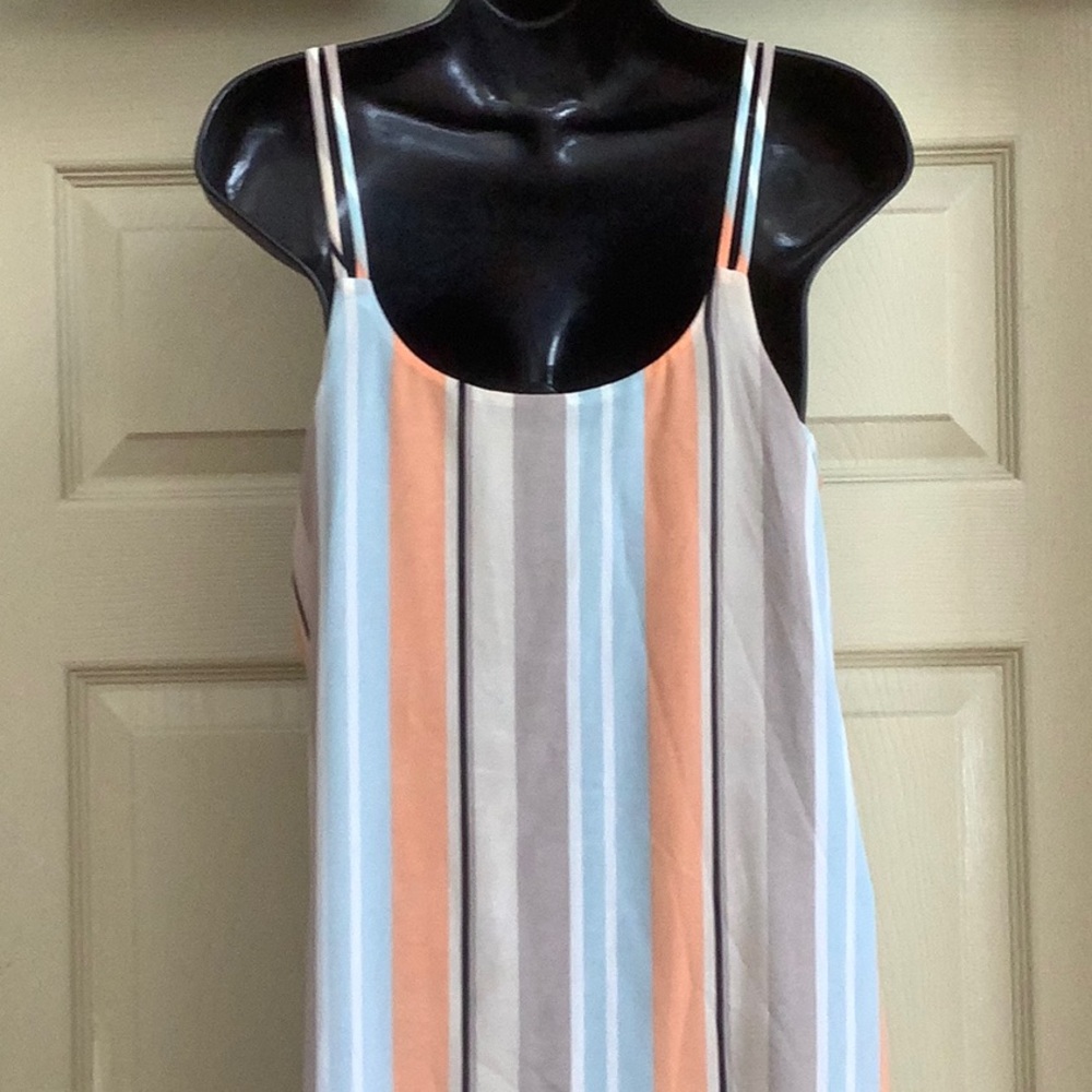 Anthropologie Dolan Left Coast Striped Layered Laurel Dress - Picture 9 of 13